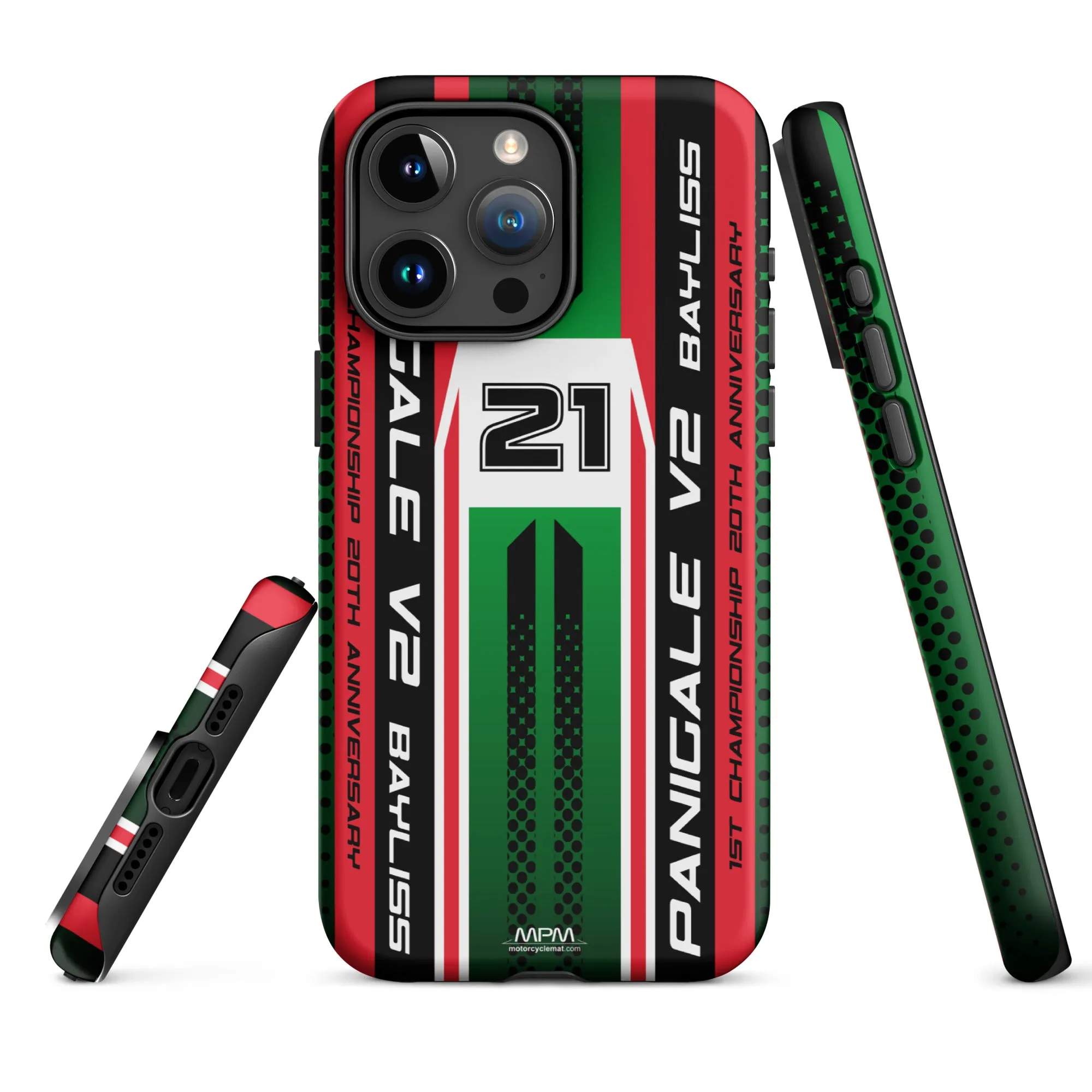 Designed Tough Case For iPhone inspired by Ducati Panigale V2 Bayliss Motorcycle Model - MM5193