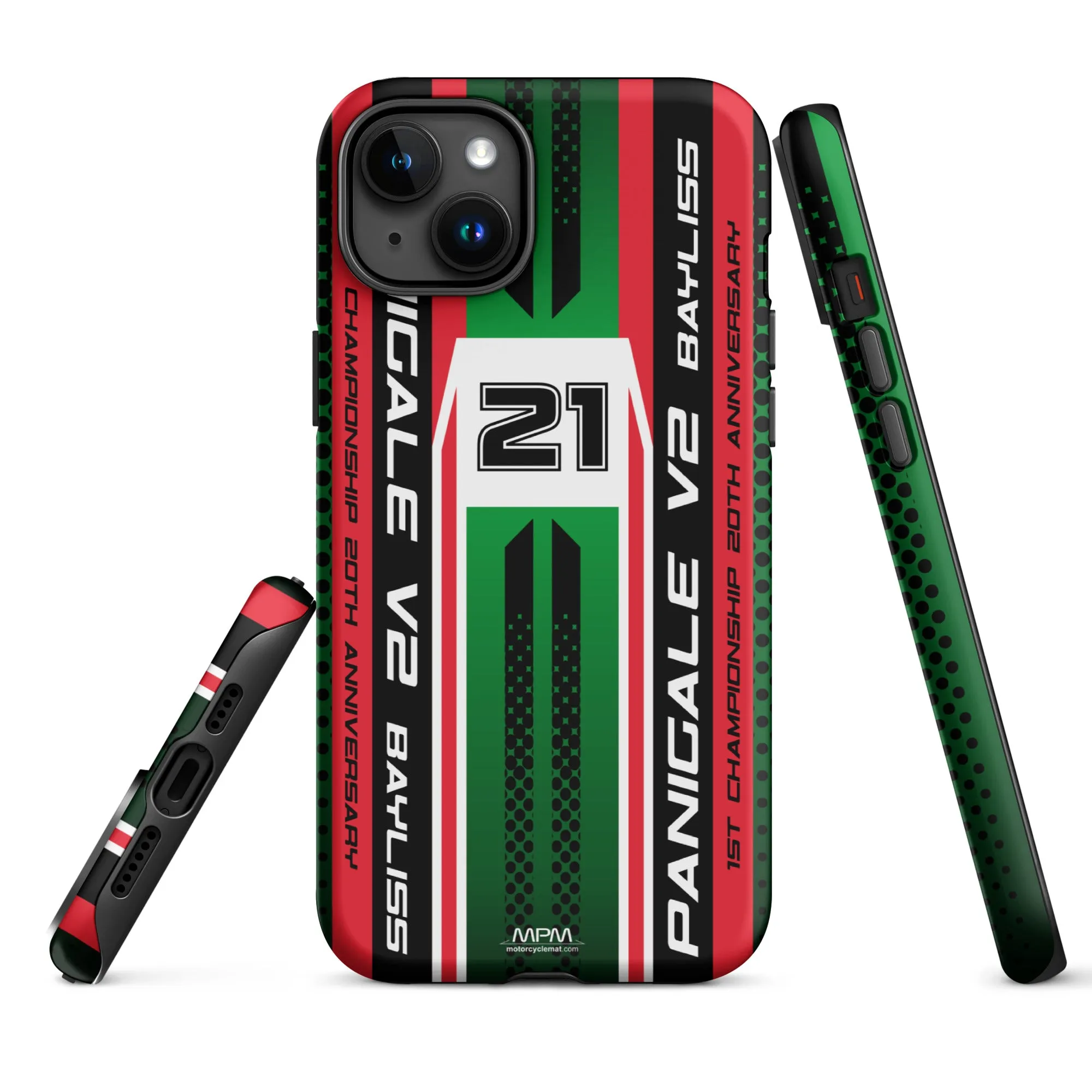 Designed Tough Case For iPhone inspired by Ducati Panigale V2 Bayliss Motorcycle Model - MM5193