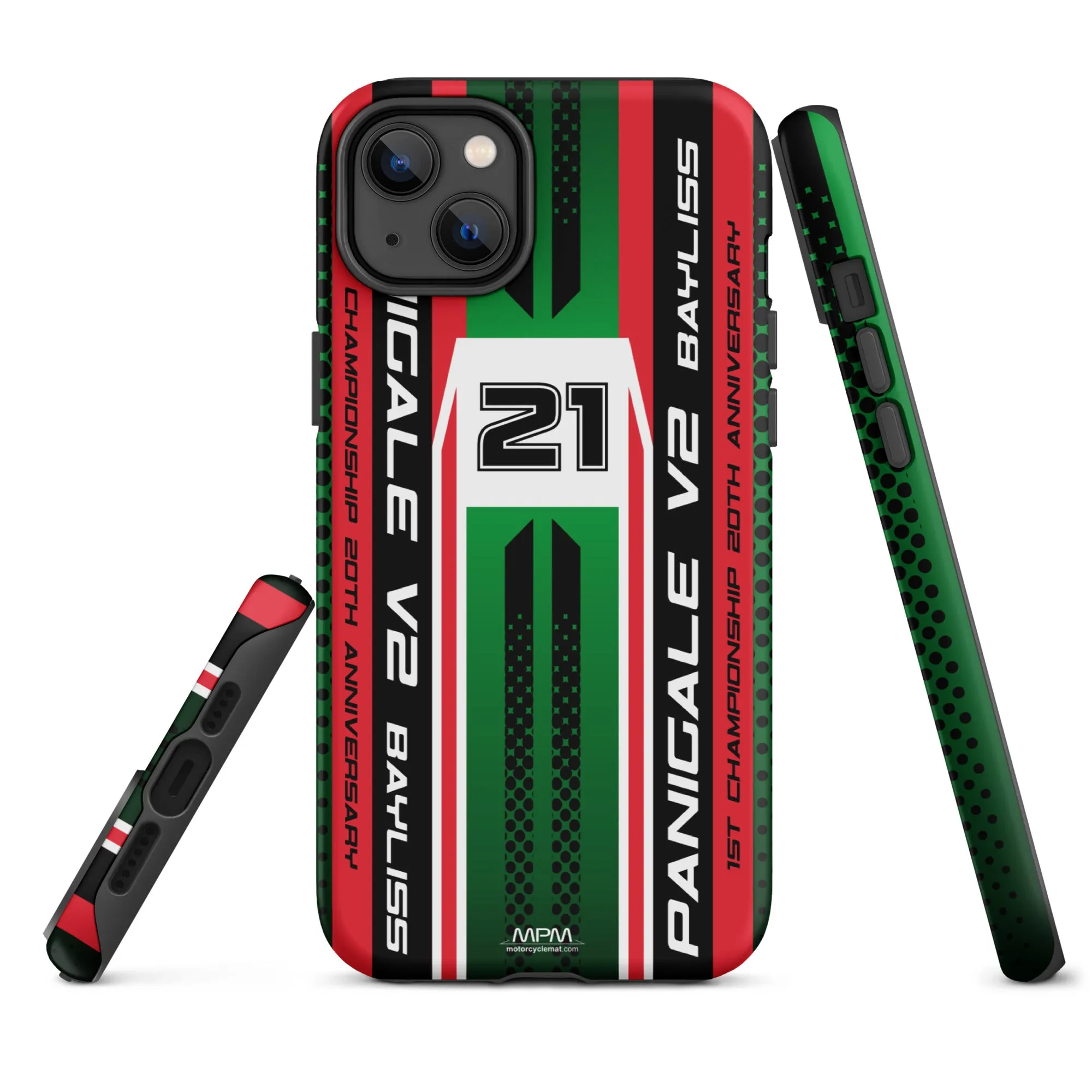 Designed Tough Case For iPhone inspired by Ducati Panigale V2 Bayliss Motorcycle Model - MM5193