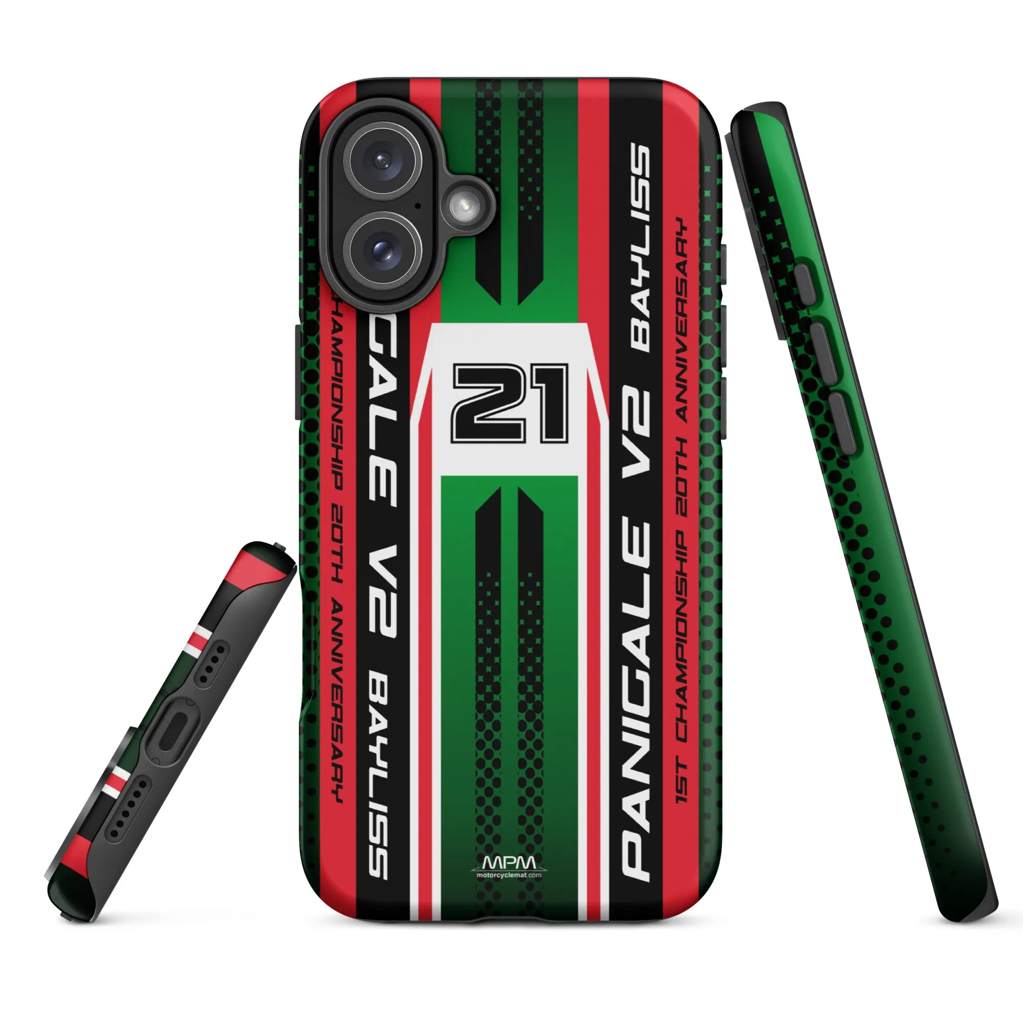 Designed Tough Case For iPhone inspired by Ducati Panigale V2 Bayliss Motorcycle Model - MM5193