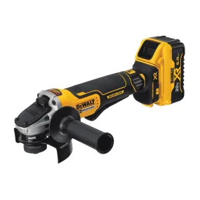 DeWALT DCG413R2 20V Max XR 4.5" Paddle Switch Small Angle Grinder Kit (Includes (2) 20V Max XR 6.0ah Batteries, Charger, Side Handle, Hex Key, and Kit Bag)