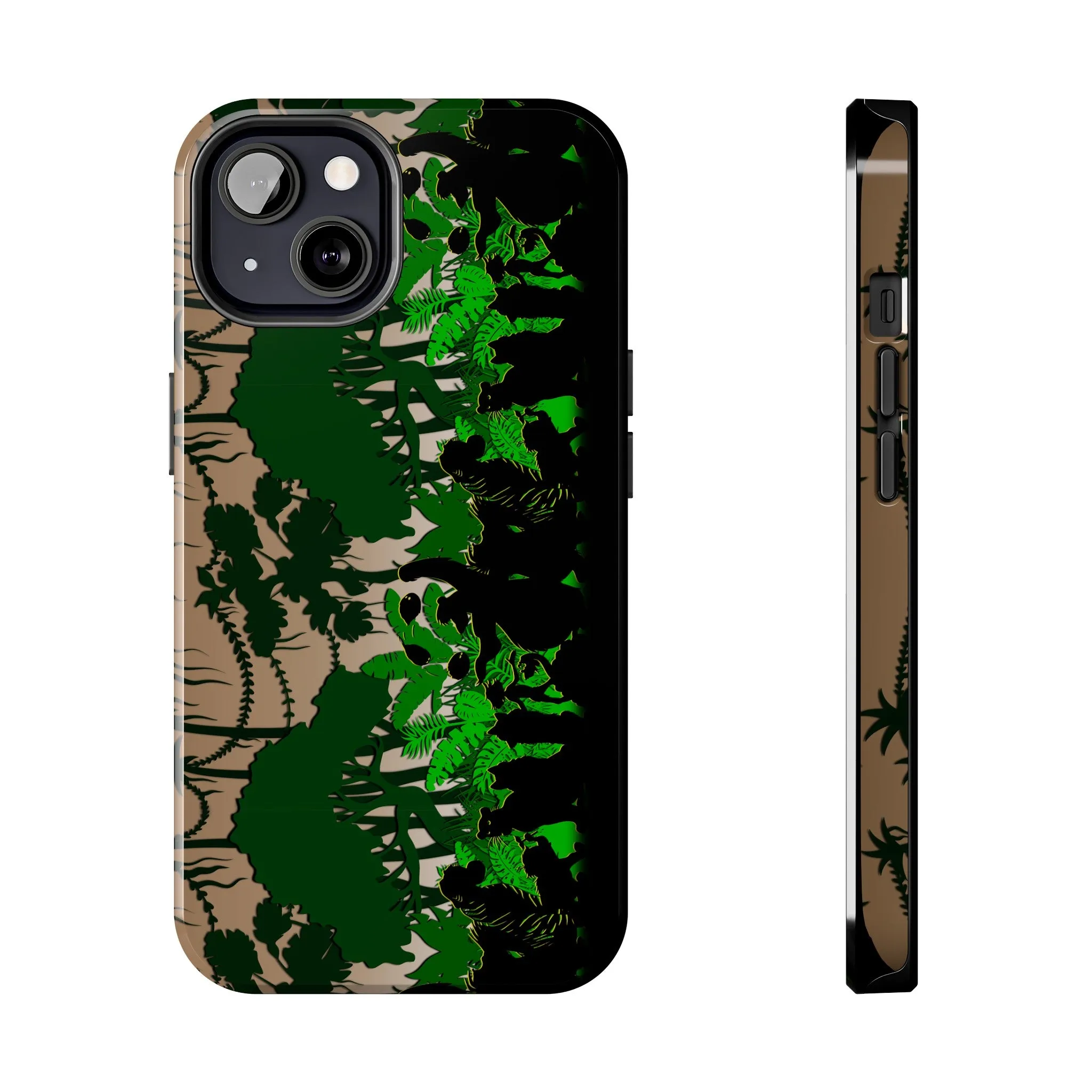 Disney Jungle Book Phone Case Disneyland World Kingdom Gift Inspired Fan Art Silhouette Border Samsung Baloo Mowgli Adventure Land