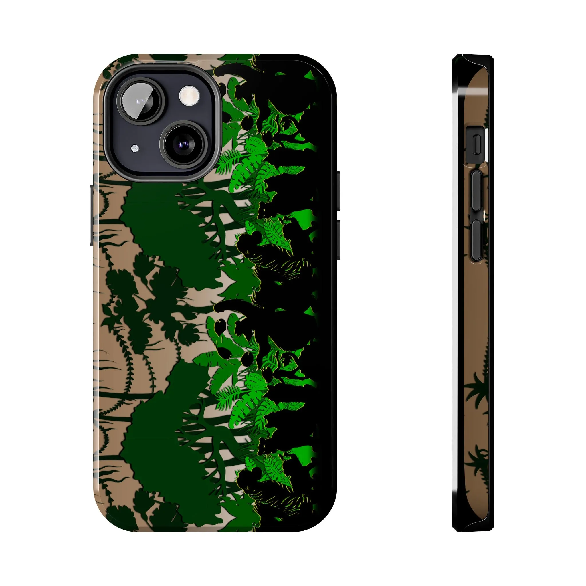 Disney Jungle Book Phone Case Disneyland World Kingdom Gift Inspired Fan Art Silhouette Border Samsung Baloo Mowgli Adventure Land