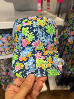 DLR/WDW - Disney x Lilly Pulitzer - Mickey & Minnie Aegean Navy Run Around Baseball Cap