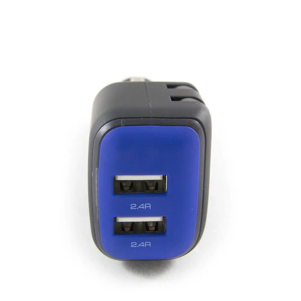 DualX Wall & Car Charger - Blue