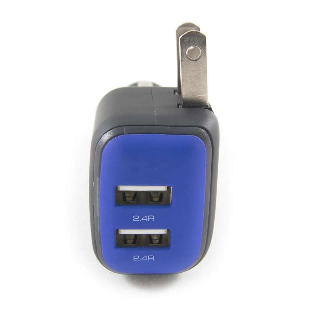 DualX Wall & Car Charger - Blue