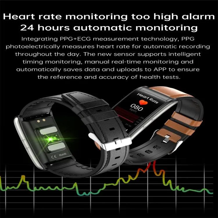 E600 Smart Watch with 1.47-Inch Color Display - Heart Rate, Blood Pressure, and Oxygen Monitoring