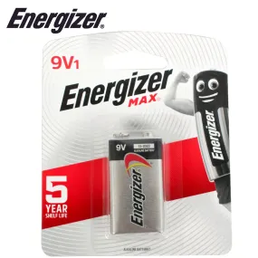 Energizer Max  9V 1 Pack (Moq12)