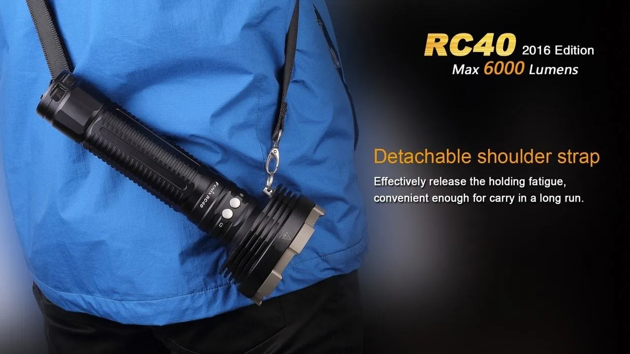 Fenix RC40 XM-L U2 Rechargable LED Flashlight 6000 Lumens