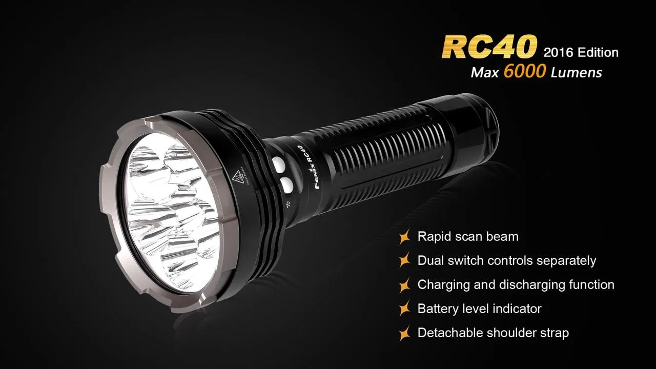 Fenix RC40 XM-L U2 Rechargable LED Flashlight 6000 Lumens