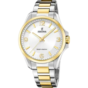 Festina Solar Energy Stainless Steel Analog (Solar Energy) Mens Watch I Model F20657/1 Quartz Solar Movement