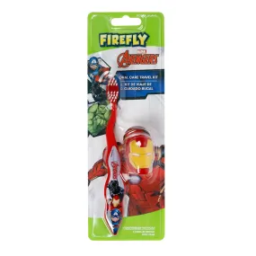 Firefly Marvel Avengers Oral Care Travel Kit with Toothbrush Cover Iron Men