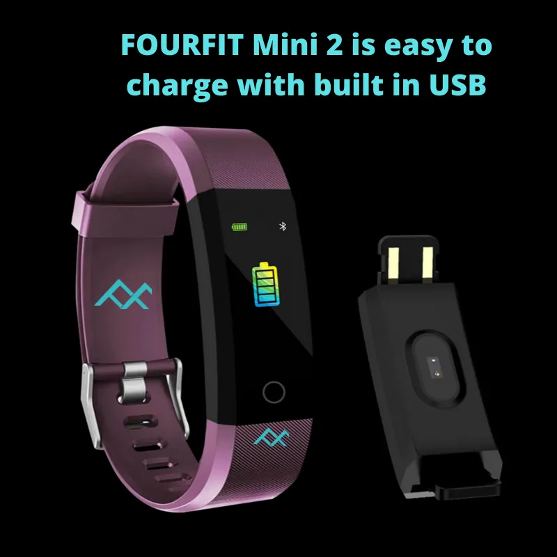 FOURFIT MINI 2 - Kids Activity Tracker Colour Tracker Childrens Fitness Watch