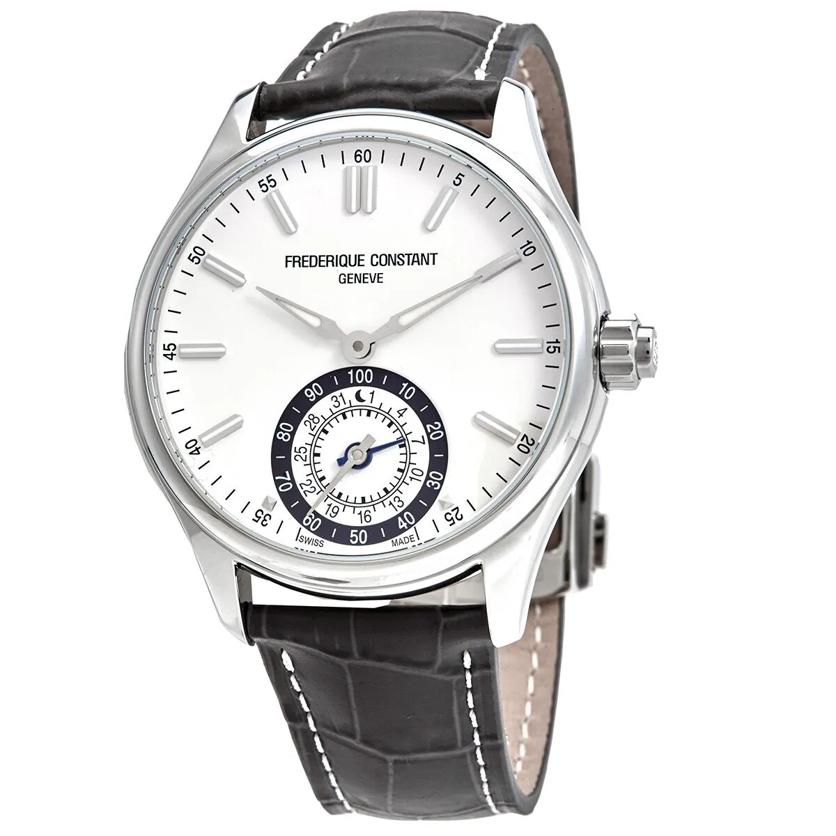 Frederique Constant Horological Smartwatch Quartz White Dial Men's Smart Watch FC-285WB5B6