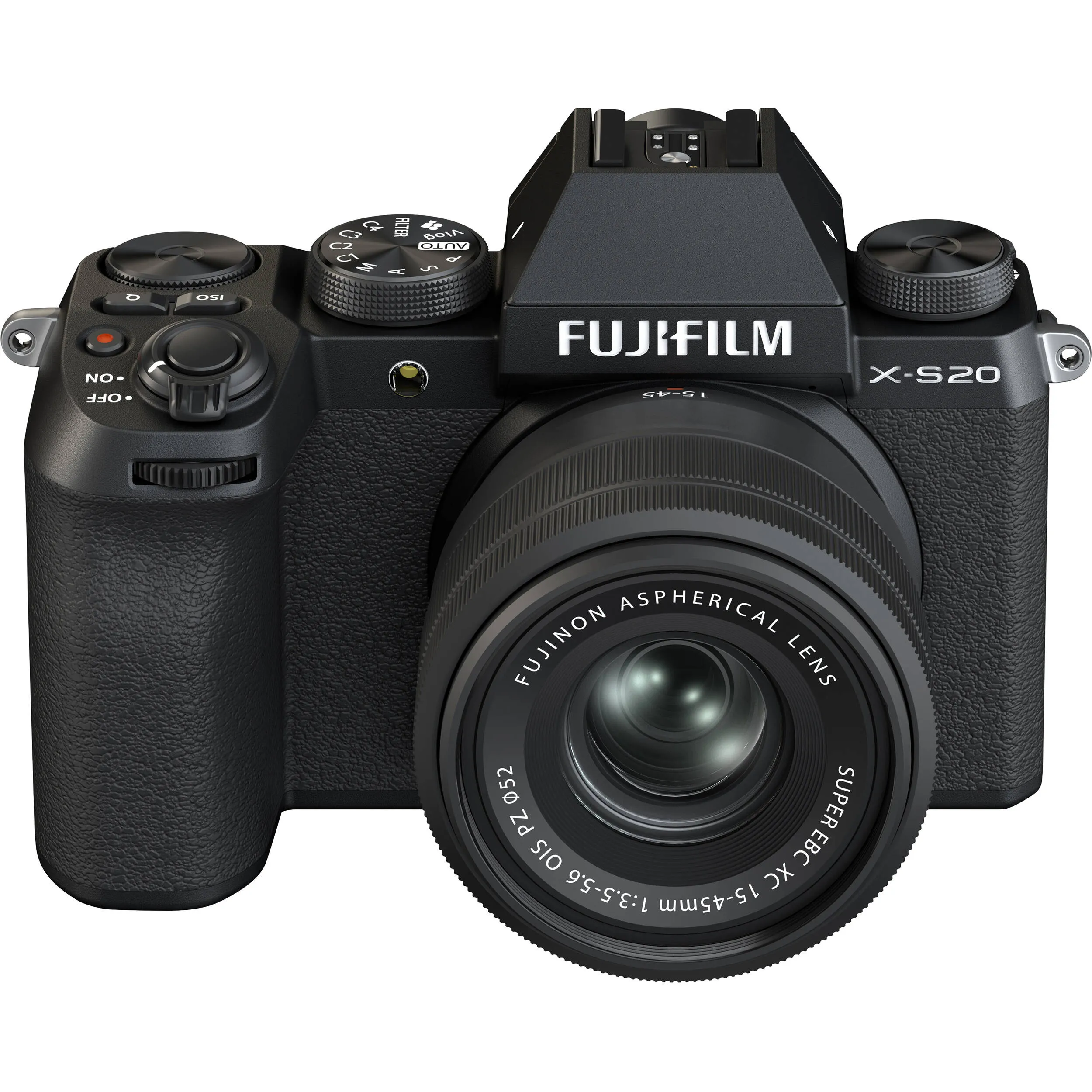 FUJIFILM X-S20 with XC 15-45mm Kit OIS PZ Lens with TG-BT1 Tripod Grip Bluetooth for Mirrorless Camera with 26.1MP APS-C X-Trans BSI CMOS 4 Sensor & X-Processor 5, 6K, 4K Full HD Up to 8fps Shooting, and Vari-Angle LCD Touchscreen