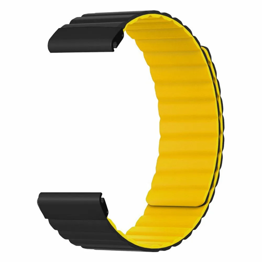 Garmin Enduro Silicone Sport Magnetic Wristband - Black / Yellow