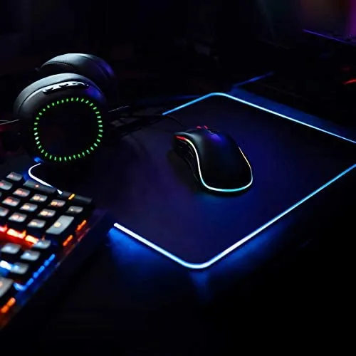 GIM LED Gaming Mouse Pad Mad with 15 Lighting Modes for Gamer,Office and Home(13.8 x 9.8 x 0.2 Inch)