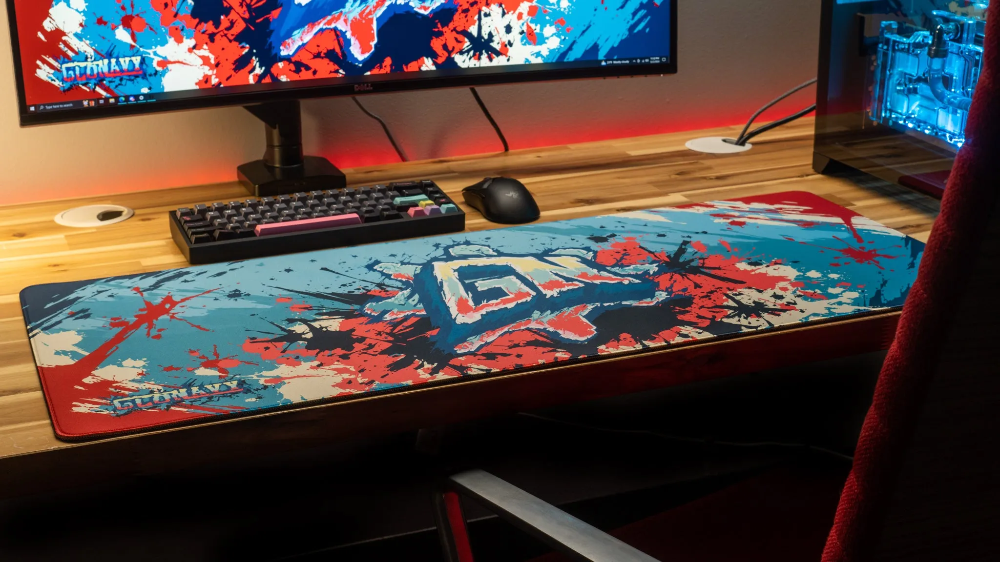 Glo Navy "Ice Pop" Content Creator Collaboration Gaming Mouse Pad Deskmat