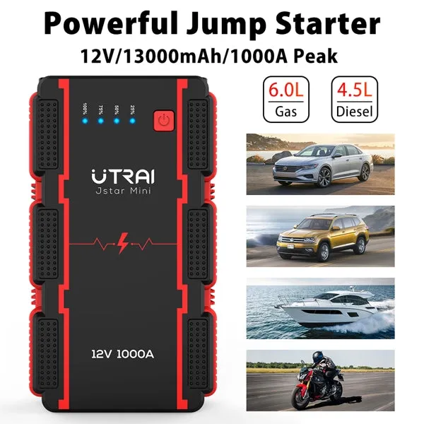 GT-BJS-JMINI - Jstar Mini Car Jump Starter | 13000mAh Battery Bank | Portable Emergency Tool