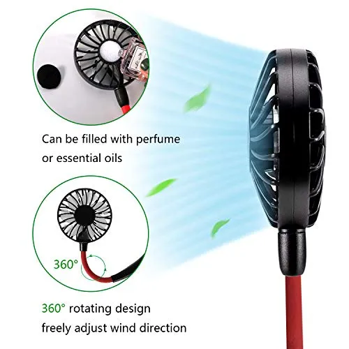 Hanging Neck Fan - Hand Free Portable Neck Sports Fan