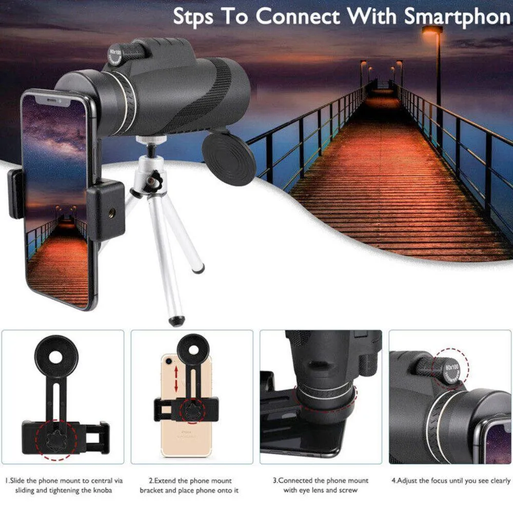 HD Monocular Tripod for Smartphones