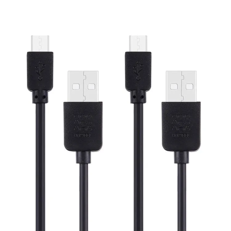 High-Speed 2-Pack 1m Micro USB to USB Charging and Data Sync Cable for Samsung, Huawei, Xiaomi, LG, HTC Smartphones