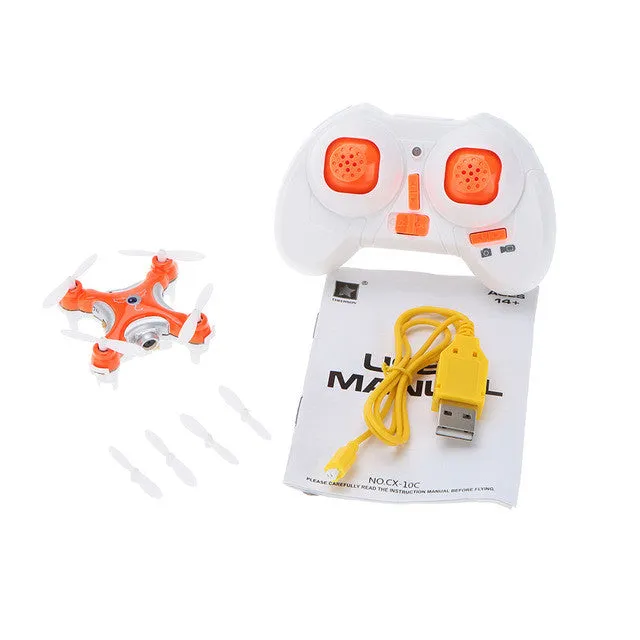 Hot Sale Original CX-10C 2.4G 6-Axis Gyro RC Quadcopter RTF 360 Degree Flip Mini Drone with 0.3MP Camera Helicopter CX-10WD