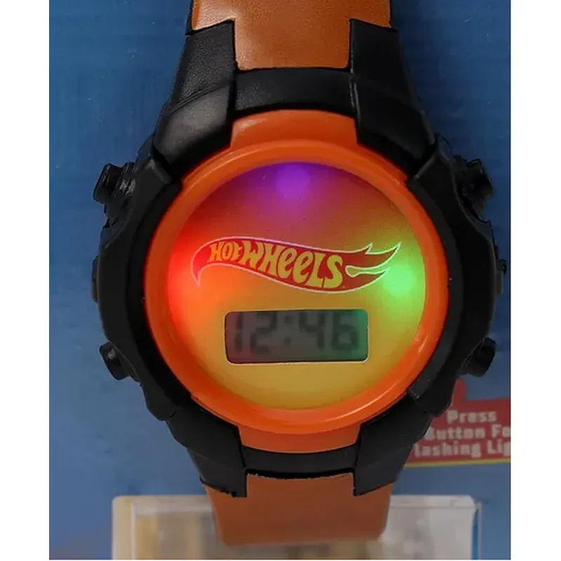 Hot Wheels Kids Digital Watch With LED Light -1 Orange