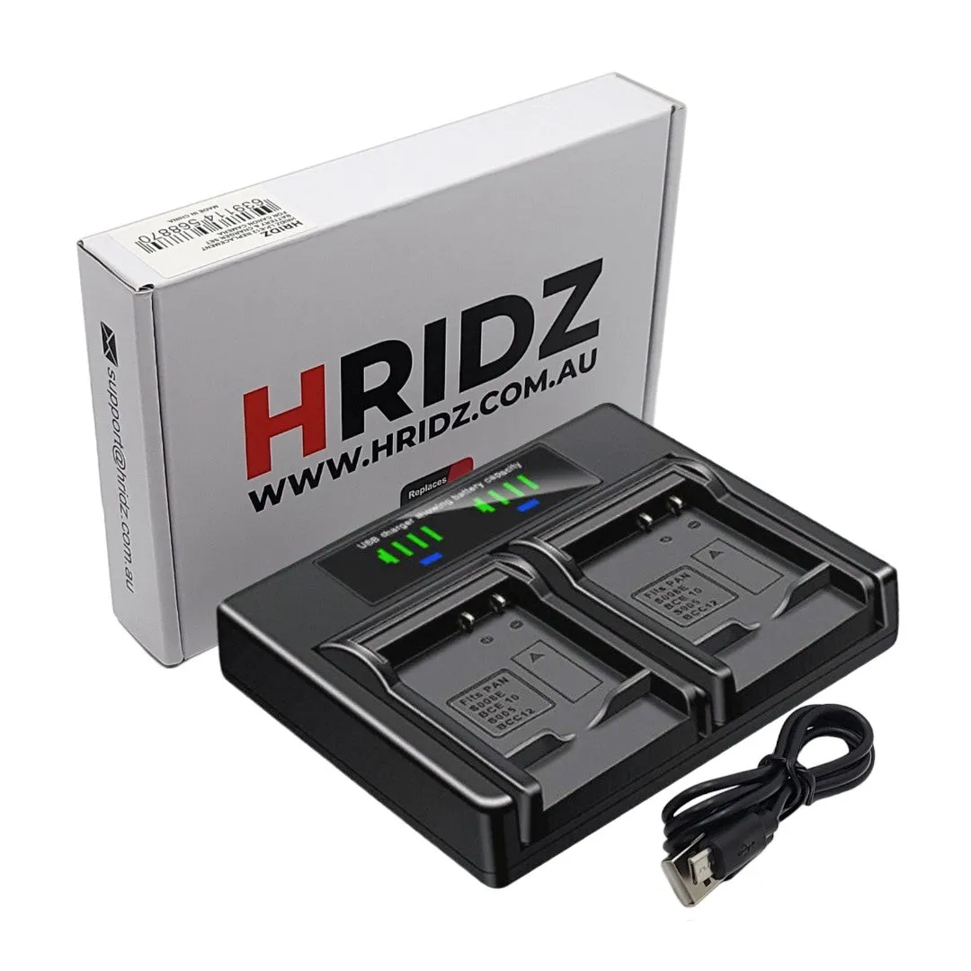 Hridz EN-EL10 Dual Charger For Nikon ENEL10 CoolPix S3000 S4000 S200 S500 S210 S220