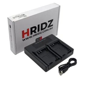 Hridz FH50 Dual Battery Charger for Sony NP-FH50 Cyber-Shot DSC Camera Batteries