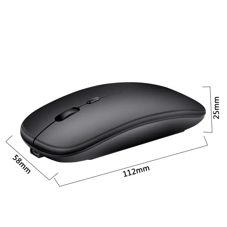 HXSJ M80 Wireless Optical Mouse - 2.4GHz, 1600DPI, Adjustable Speed, Mute Design