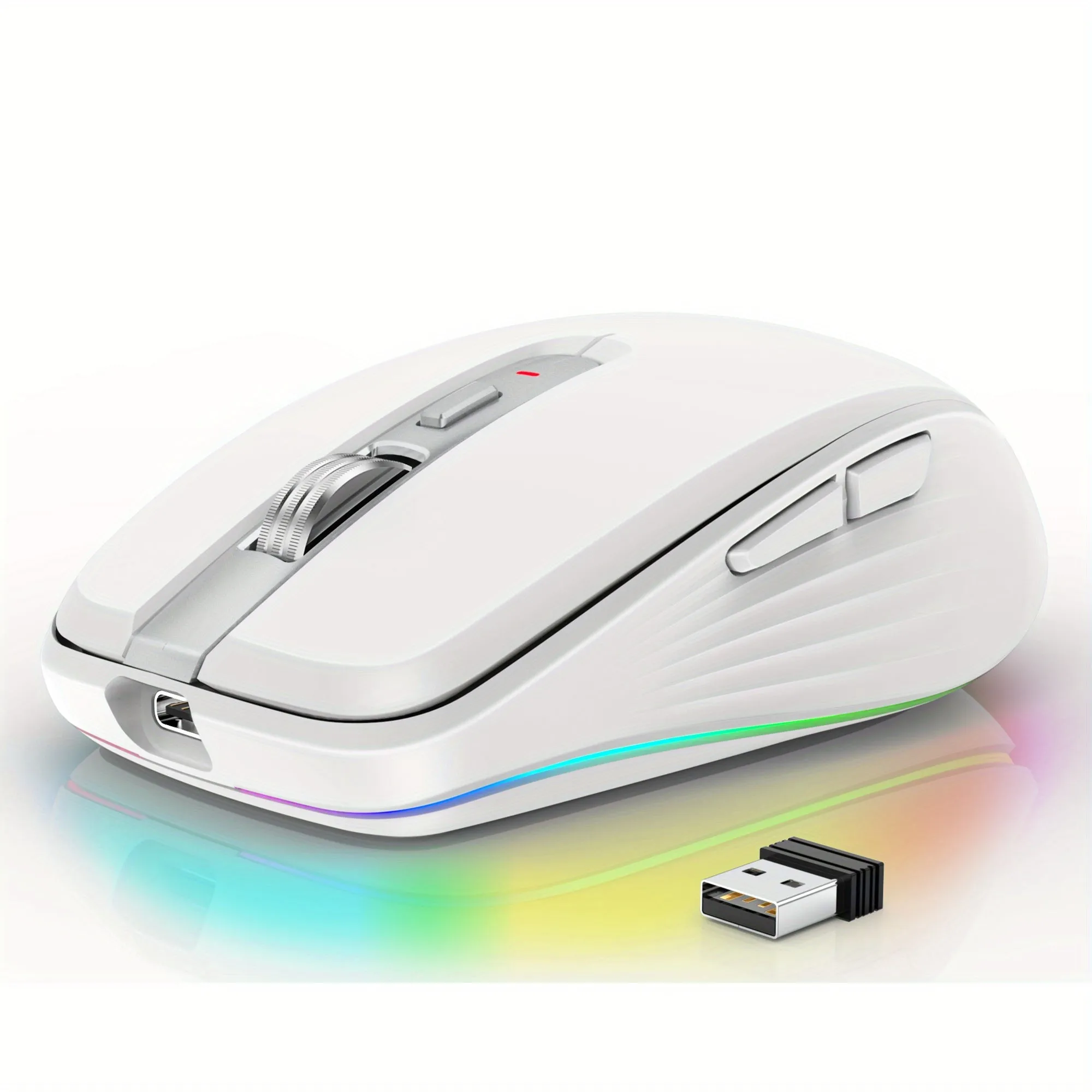 Illuminate Your Workspace with the Rechargeable Dual Mode Wireless Mouse