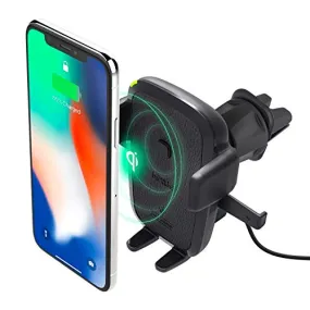 iOttie Easy One Touch Qi Wireless Charger Vent Mount | Fast Charge for Samsung Galaxy S10 E S9 S8 Plus Edge, Note 9 & Standard Charge for IPhone XS Max XS 8 Plus & Qi Devices |   Dual Charger