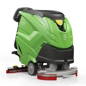 IPC 24" Auto Floor Scrubber, Traction Drive with Pad Driver, 135 ah AGM Batteries (CT51XP60-OBCP-135)