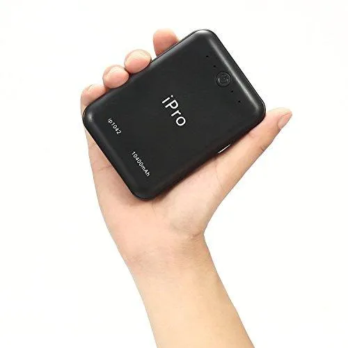 iPro IP1042 10400mAH Power Bank for Tablets and Smartphones (Black)