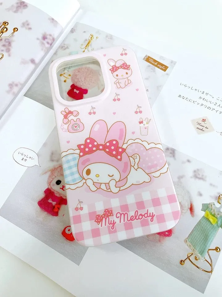 Japanese Cartoon Lovely My Melody iPhone Case 12 13 14 15 Pro Promax