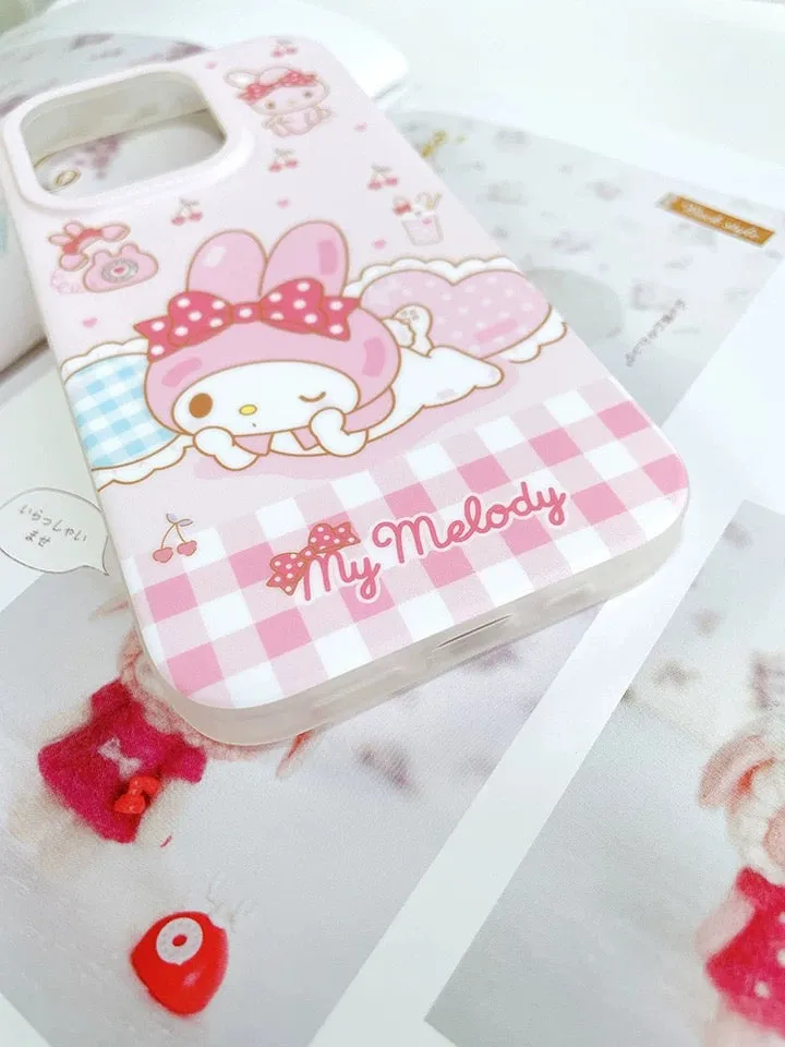 Japanese Cartoon Lovely My Melody iPhone Case 12 13 14 15 Pro Promax