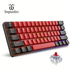 Keyboard Snpurdiri 60% Wired Mechanical Keyboard