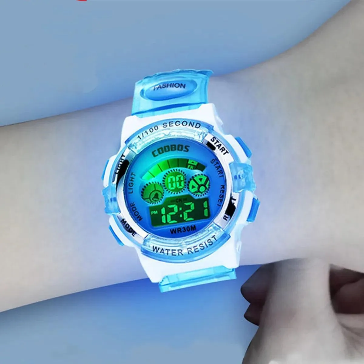 Kids Sports Digital Watch: Stylish Alarm Week Display for Active Kids