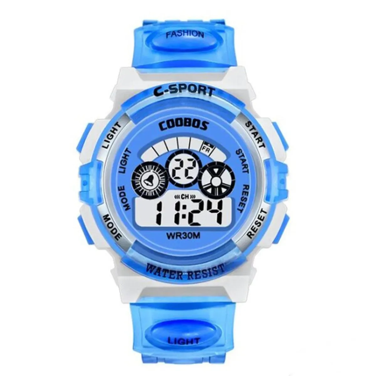 Kids Sports Digital Watch: Stylish Alarm Week Display for Active Kids