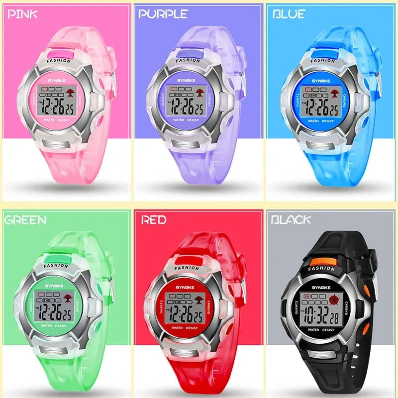 Kids Watches Boys SYNOKE Brand Kids Sport Watches Waterproof Electronic Wristwatch Clock Children Digital Watch For Boys Girls