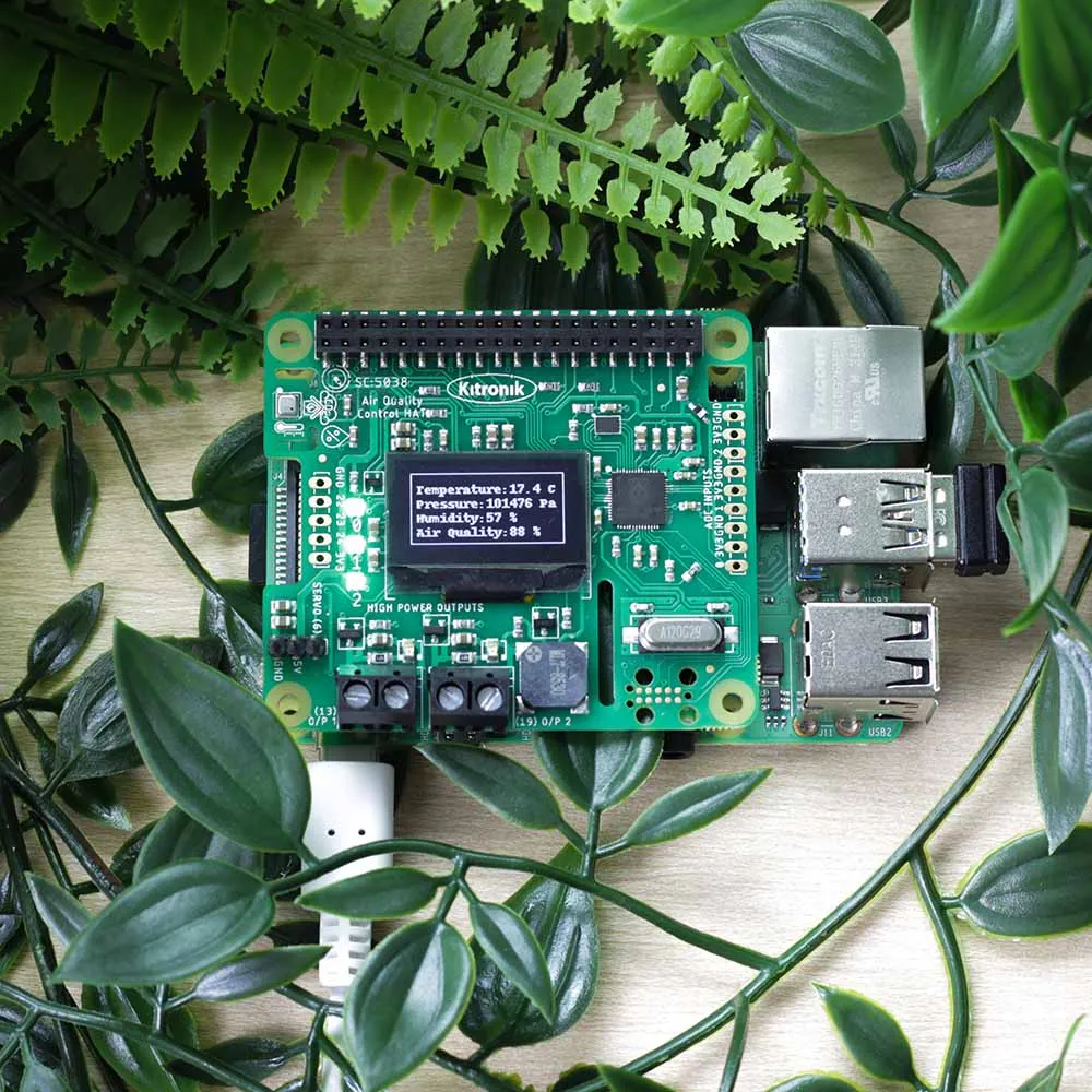 Kitronik Air Quality and Environmental Control HAT for Raspberry Pi