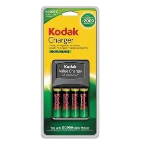 Kodak NI-Mh Battey Charger AA & AAA Size   4 Rechargeable Batteries