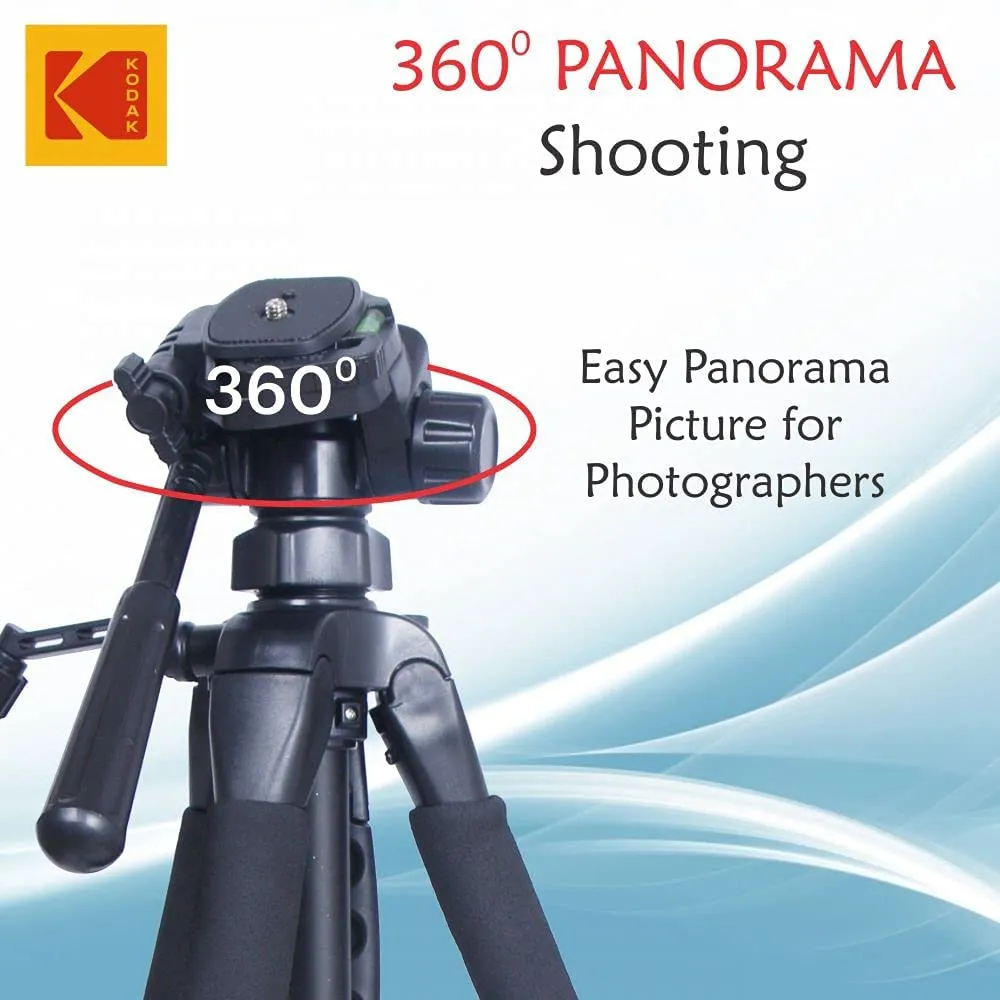 Kodak Tripod T210 150cm Three Way Pan Movement For Camera Includes Mobile Attachment