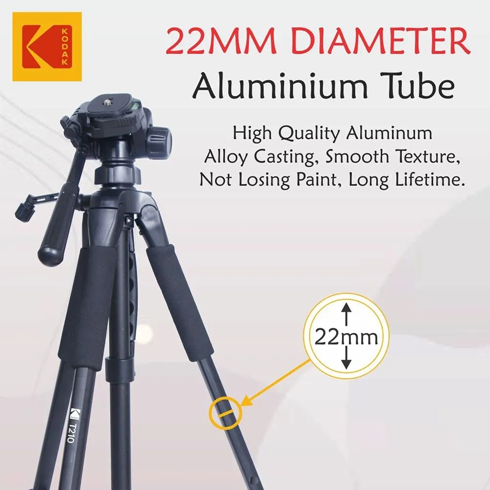 Kodak Tripod T210 150cm Three Way Pan Movement For Camera Includes Mobile Attachment