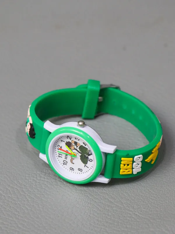 KWW19  Kids Wrist Watch Multidesign Dark Green