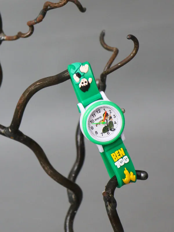 KWW19  Kids Wrist Watch Multidesign Dark Green