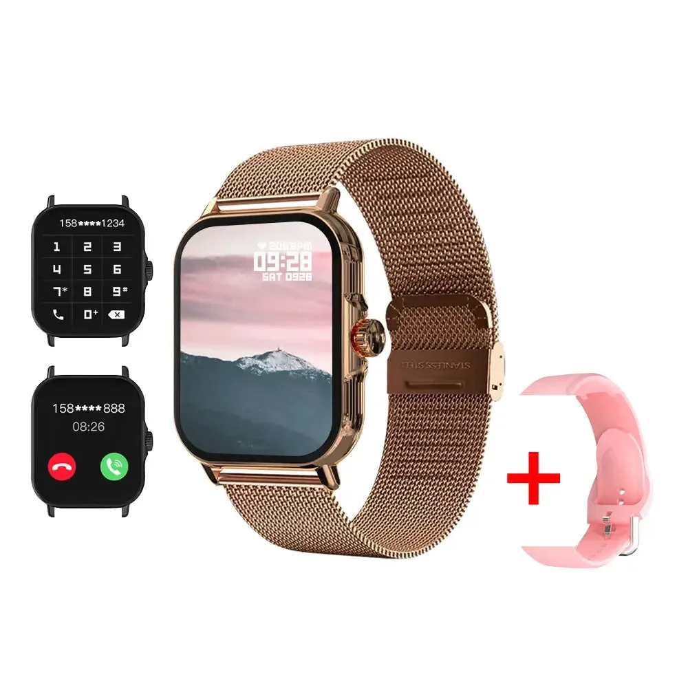 LAXASFIT 2024 New Smart Watch Bluetooth Voice Call Health Monitoring Men Women Smart Watch Gift Android iPhone