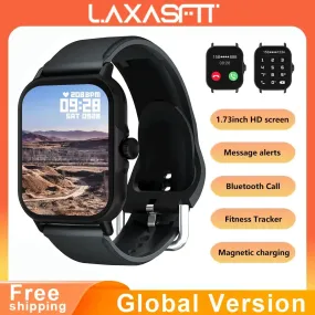 LAXASFIT 2024 New Smart Watch Bluetooth Voice Call Health Monitoring Men Women Smart Watch Gift Android iPhone