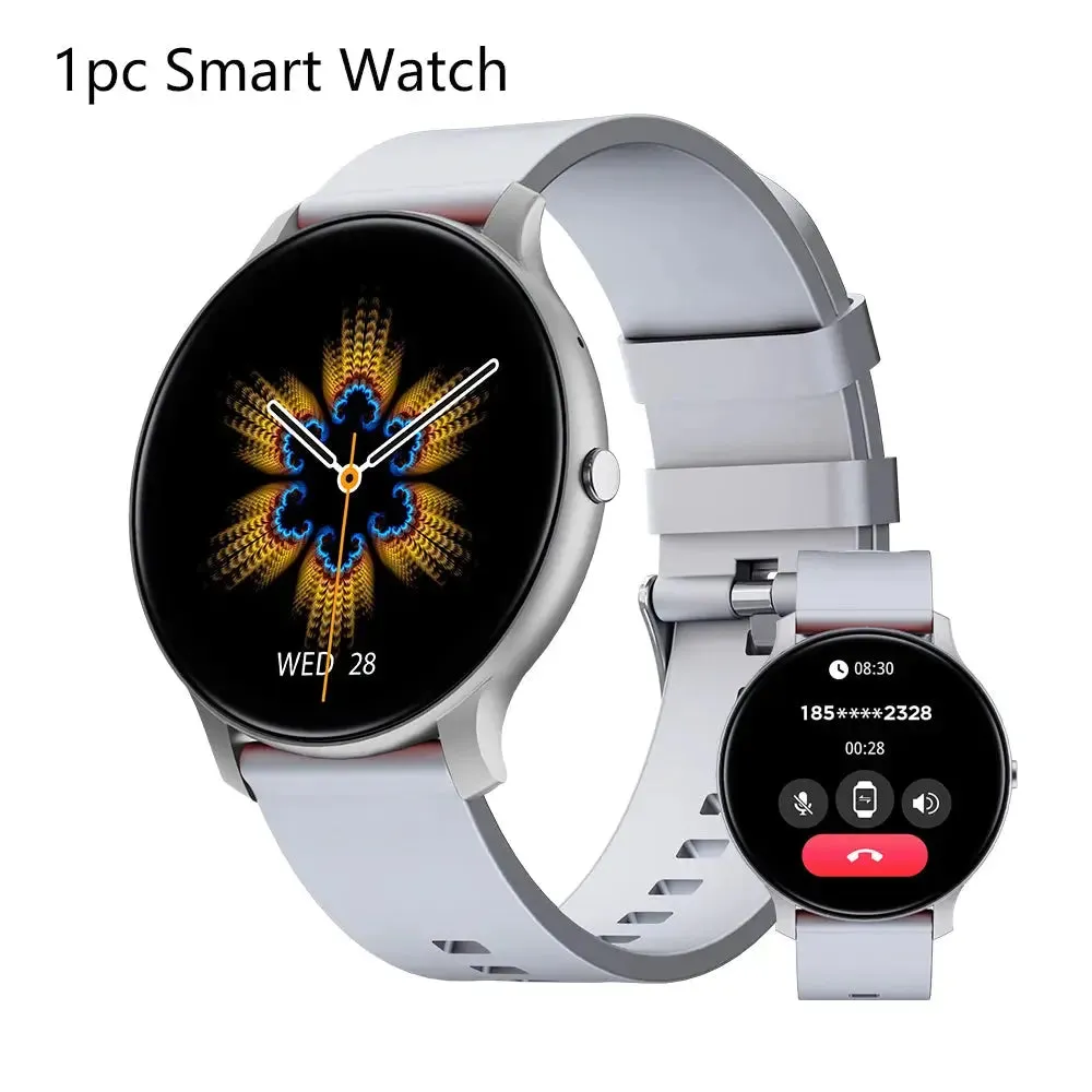 LAXASFIT New Bluetooth Smart Watch Men Women Voice Call Message Reminder Heart Rate Monitor IP68 Smart Watch Android IOS